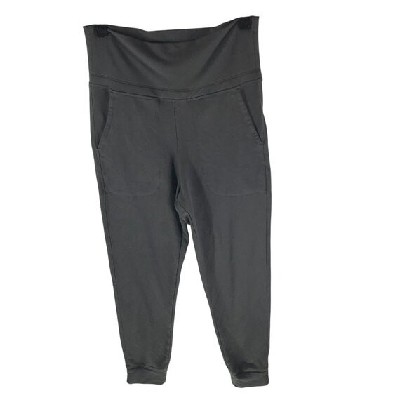 Old Navy High-Waisted Fleece Lined Dark Gray Jogger Pants With Pockets Size S - Picture 1 of 4